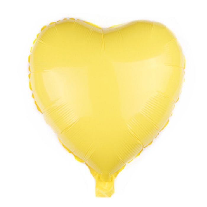 30638, Шар Ф 18" Сердце Пастель желтый/Yellow 45 см /К, 4627157276537