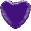 201500L, И 18 Сердце Фиолетовый  / Heart Violet / 1 шт /, Фольгированный шар (Испания), 4620031225676