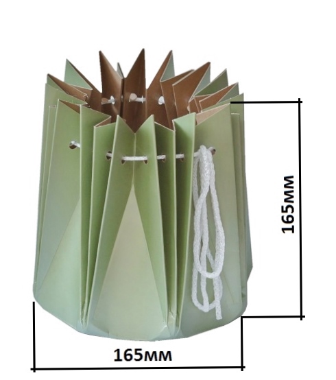 Аквабокс для букета D165 мм, зеленый,