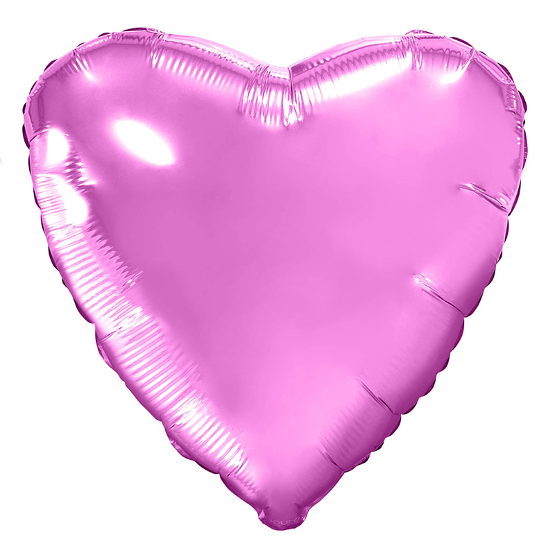 758038, Аг 19 Сердце Розовый / 1 шт /, Фольгированный шар (РОССИЯ), 4650099758038