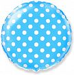 402577AB, И 9 Круг Горох (Голубой) / Dots Blue / 1 шт /, Фольгированный шар (Испания), 4620031229063