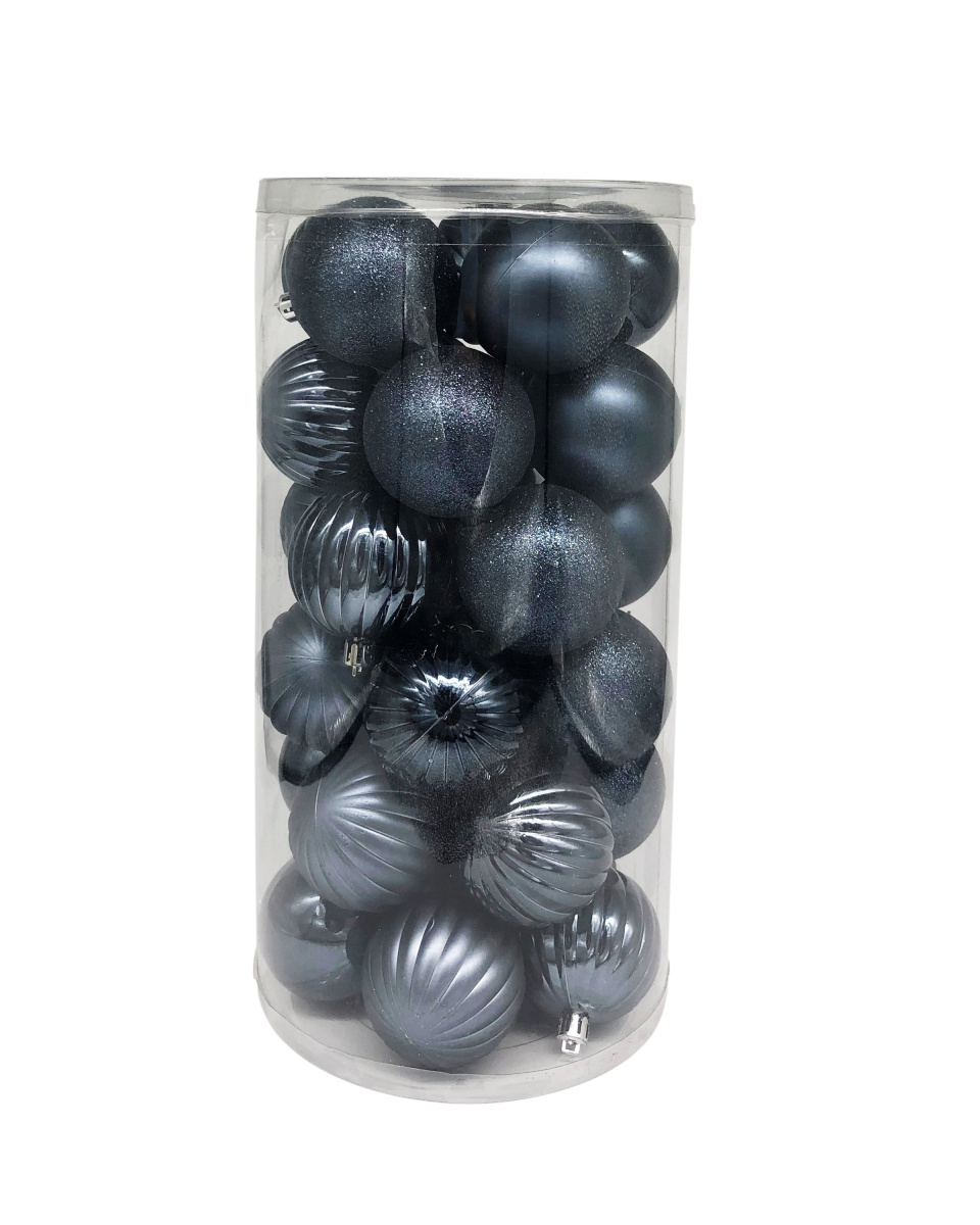 A0-GJ0008NB6, Набор шаров в тубе 30 шт. (пластик), D6см, темно-синий, 2009141522776