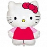 902714F, Шар ФИГУРА /12" Hello Kitty Котенок с бантиком Розовый 30 см  /FM, 8435169027148