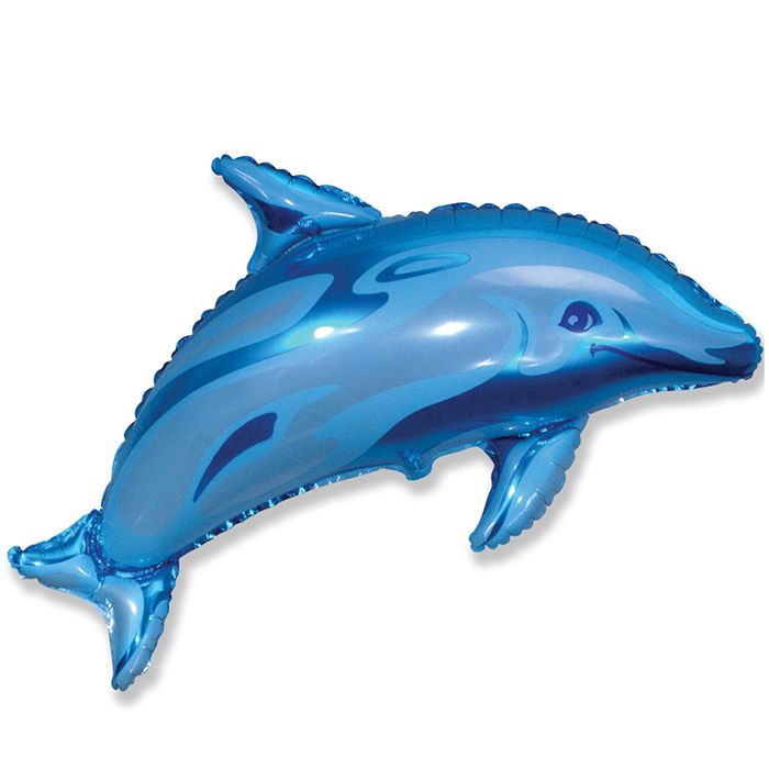 902546, И 14 Дельфинчик (синий) / Dolfhin 2 / 1 шт /, Фольгированный шар (Испания), 4620031229667