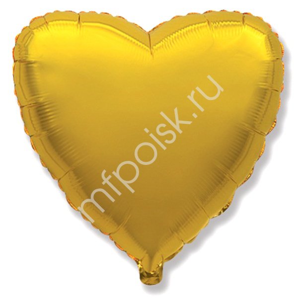 102761, FM Ультра Сердце GOLD 30"/76см шар фольга, 4690296003654