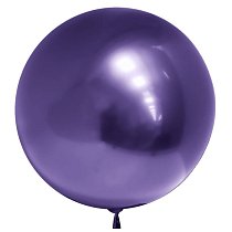 31085, Шар 18" СФЕРА BUBBLE DECO хром фиолетовый/Violet 45см /К, 4627163891106