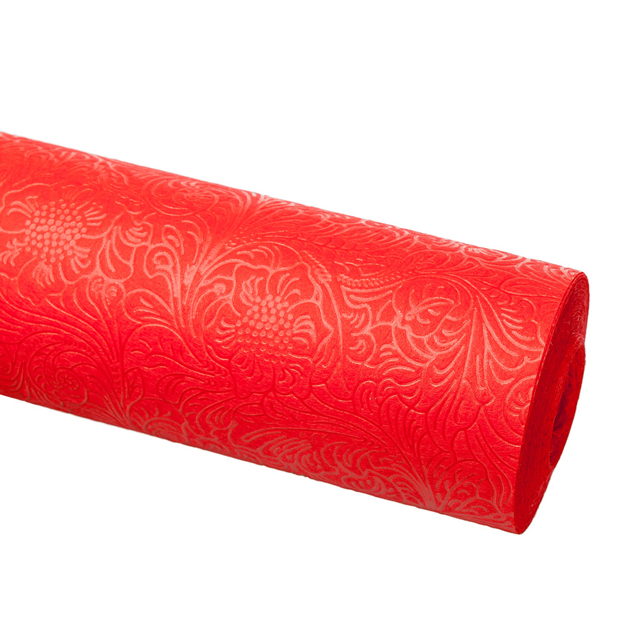 NW038-008-3D Упаковочный материал 3D Флёр, 50см 10м, красный 2009141456392