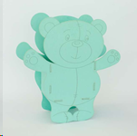 Ящик для декора "Медведь" (фанера), мятный, 2240571163997