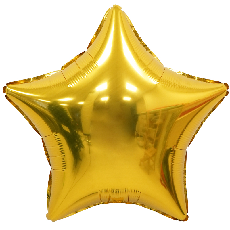 732000G, К 18 Звезда золотая / Star Gold / 1 шт. / Фольгированный шар (Китай), 4670078729057