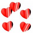 415002, Конфетти "Сердца красные" фольгированные 3 см / 500 г / (Китай), 4 620 031 226 406