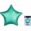 3680001, А 18 Звезда Бирюза (Тиффани) Сатин Люкс в упаковке / Satin Luxe Jade Star S15 / 1 шт, Фольгированный шар (США), 26635368001