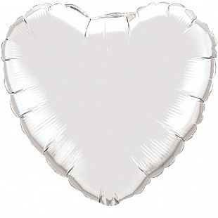 203500P, И 4 Сердце Серебро / Heart Silver / 1 шт /, Фольгированный шар (Испания), 4 620 031 226 017