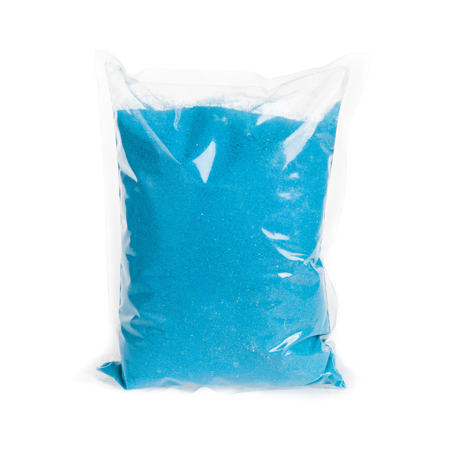 Песок кварцевый 1 кг, голубой, 4607165155475