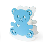Ящик для декора "Мишка-качалка" сердечком (фанера), голубой, 2240571164109