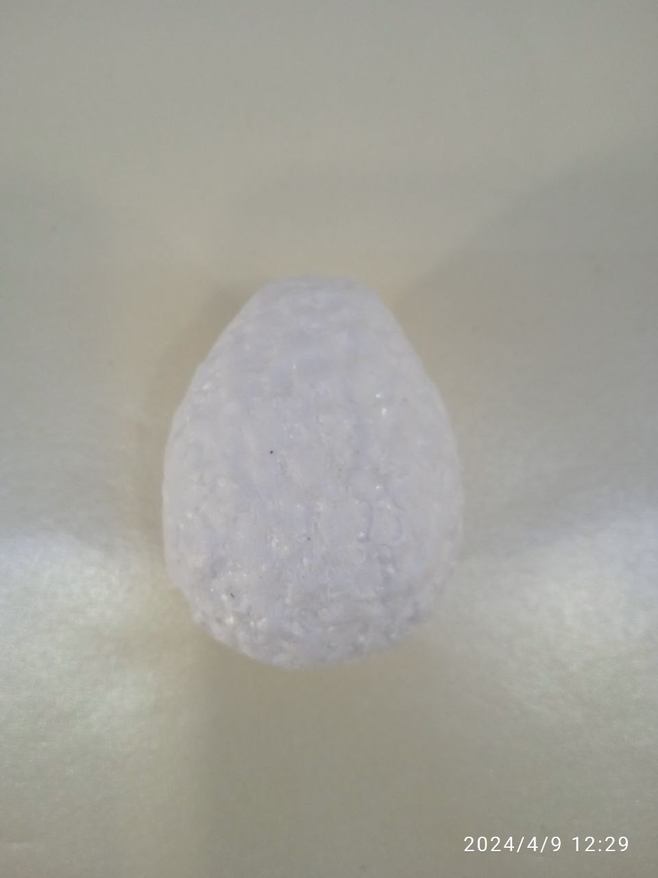 Яйцо пенопласт объемное  d=4 х 5 см., 1 шт., 2240571176317