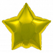 757444, Аг 19 Звезда Золото / 1 шт /, Фольгированный шар (Россия), 4650099757444