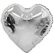721800S, К 18 Сердце серебряное / Heart Silver / 1 шт. / Фольгированный шар (Китай), 4670078729217