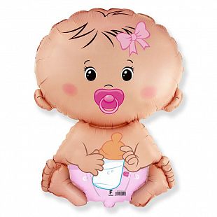 902752, И 14 Малышка / Baby Pink / 1 шт /, Фольгированный шар (Испания), 4620034240201