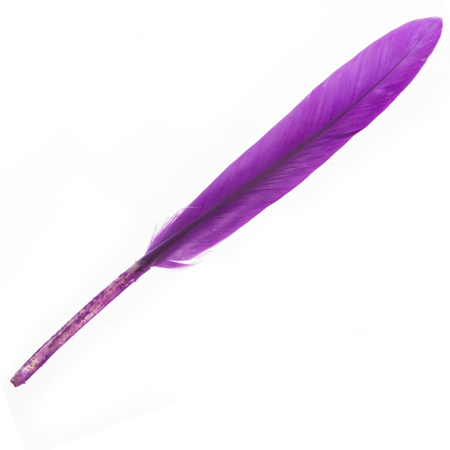 HJ-006-purple, Набор перьев, 24 шт., 14см, фиолетовый/384 шт., 2281140957302