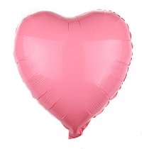 30641, Шар Ф 18" Сердце Пастель розовый/Рink 45 см /К, 4627157276568
