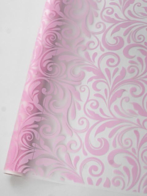 Пленка матовая Вензеля, 60 см 10,3 м, розовый 2009141496824