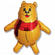 902618, И 14 Медвежонок в шарфике / Scarf Bear / 1 шт /, Фольгированный шар (Испания), 4620034240218